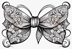Sexy bows tattoo idea