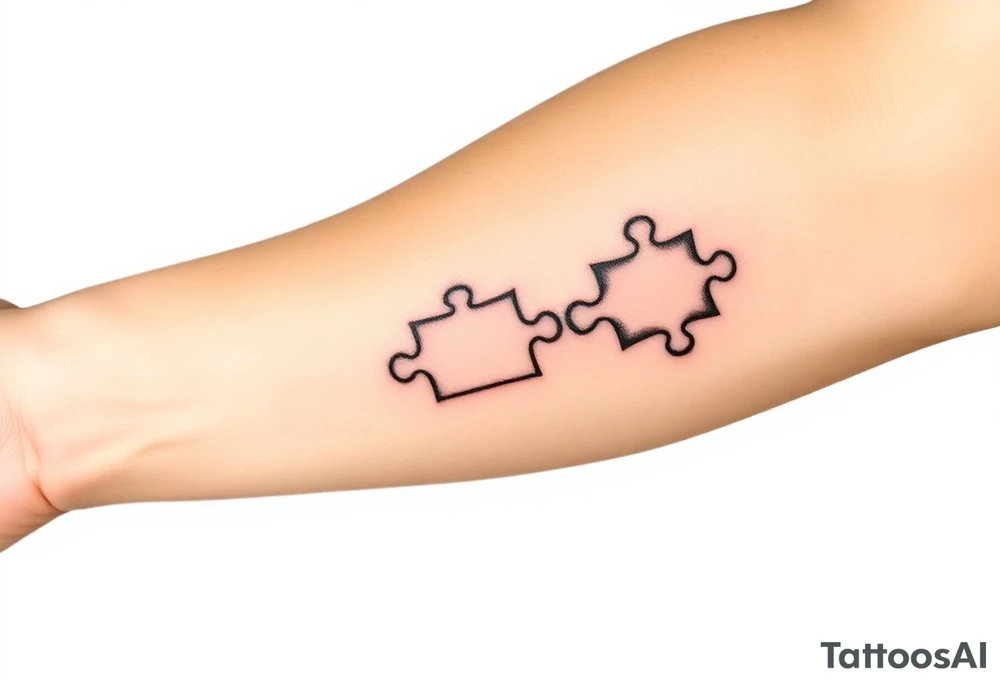 puzzle pieces tattoo idea
