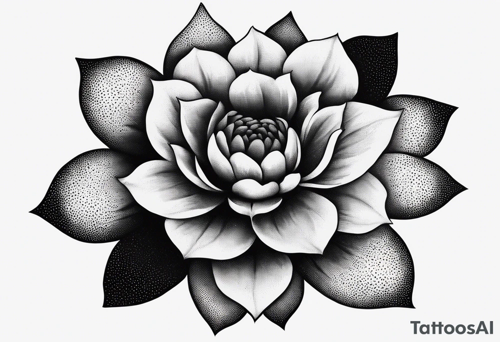 simple flower tattoo idea