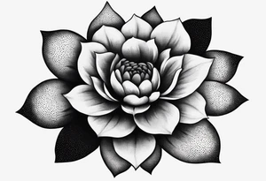 simple flower tattoo idea