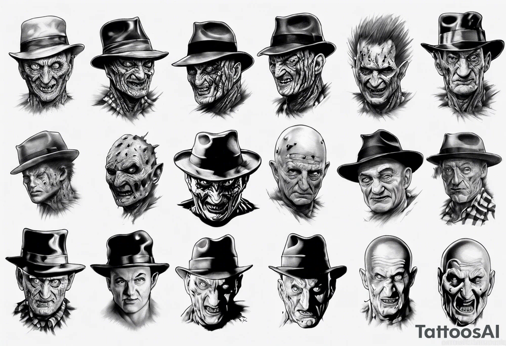 Freddy Krueger realism tattoo idea