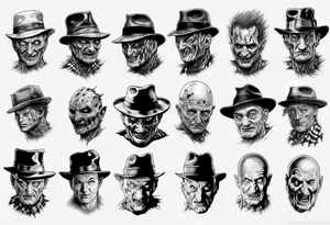 Freddy Krueger realism tattoo idea