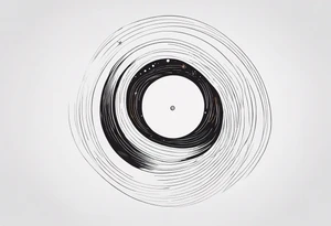 black hole tattoo idea