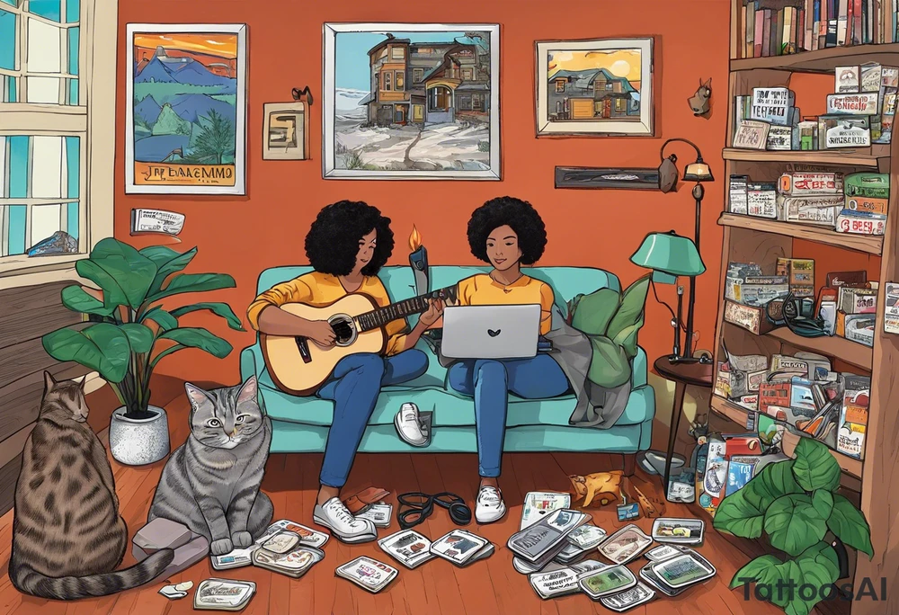 Scepter in one hand knife in pocket
A stethoscope hanging around your neck
Mushrooms 
Naked cats 
Ice 
Watches 
Chase bank on fire ❤️
A mirror with a few lines
Feragamo shoe boxes 
Jay is backdrop entire back
Tina and Gabriel inside of a larger naked cat 
5 10k straps
Small pic of Jen’s RAV4 license plate JEN
MDMA rock
A little Pic of Leland if everything works out
Small pic of cheena and V
Small pic of Turban J and Heather 
In a very prominent spot, a picture of Brady driving boat, Thea and Zane in a tube
Panerai money clips the letters Svvj tattoo idea