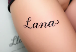 Lana tattoo idea