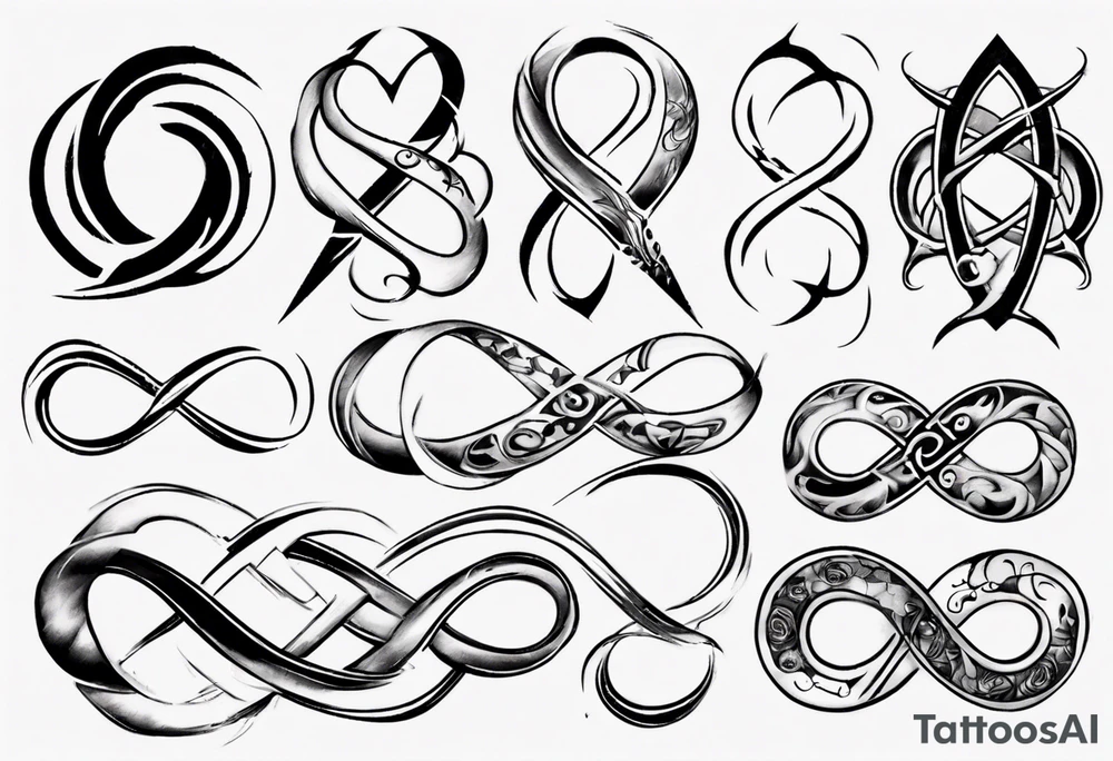 infinity symbol tattoo idea