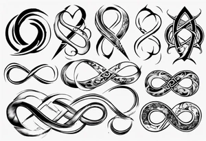 infinity symbol tattoo idea