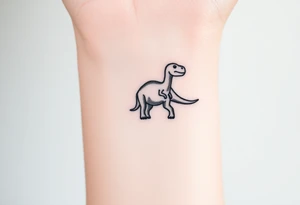 a baby brontosaurus tattoo idea