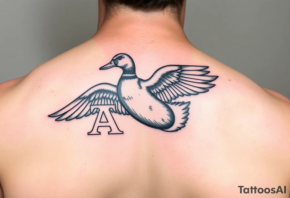 Duck hunting with Greek letters for alpha gamma rho tattoo idea