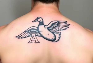 Duck hunting with Greek letters for alpha gamma rho tattoo idea