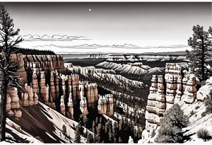 Forearm, bryce canyon national park, sunset tattoo idea