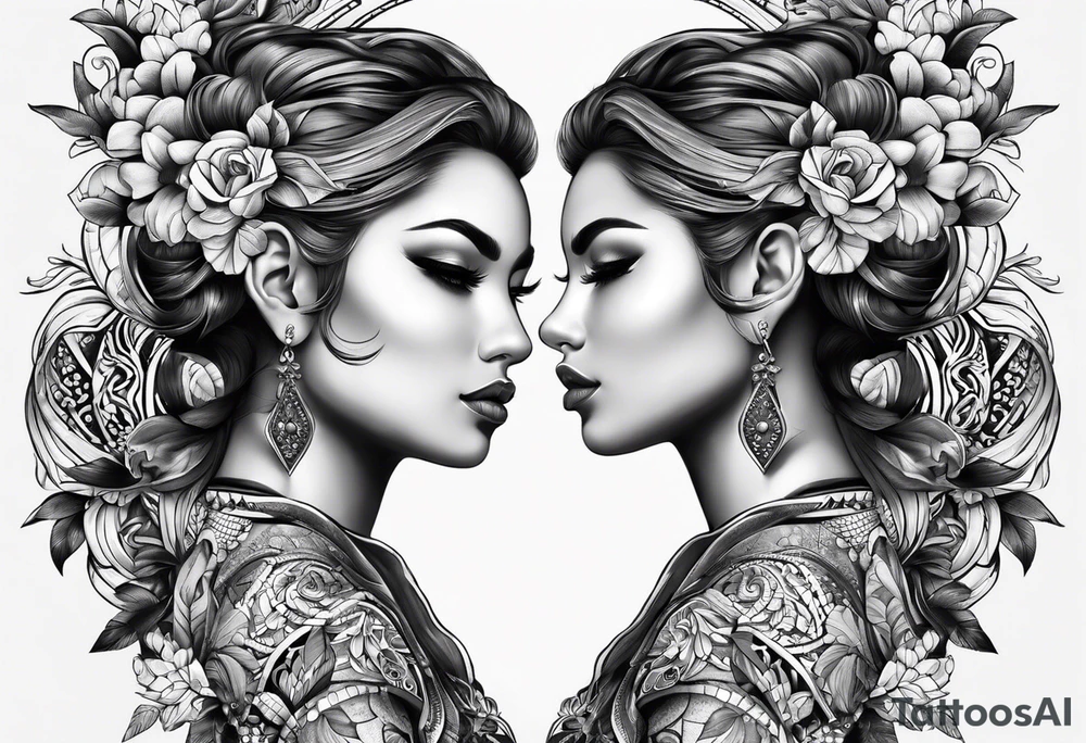 Gemini tribalism tattoo idea