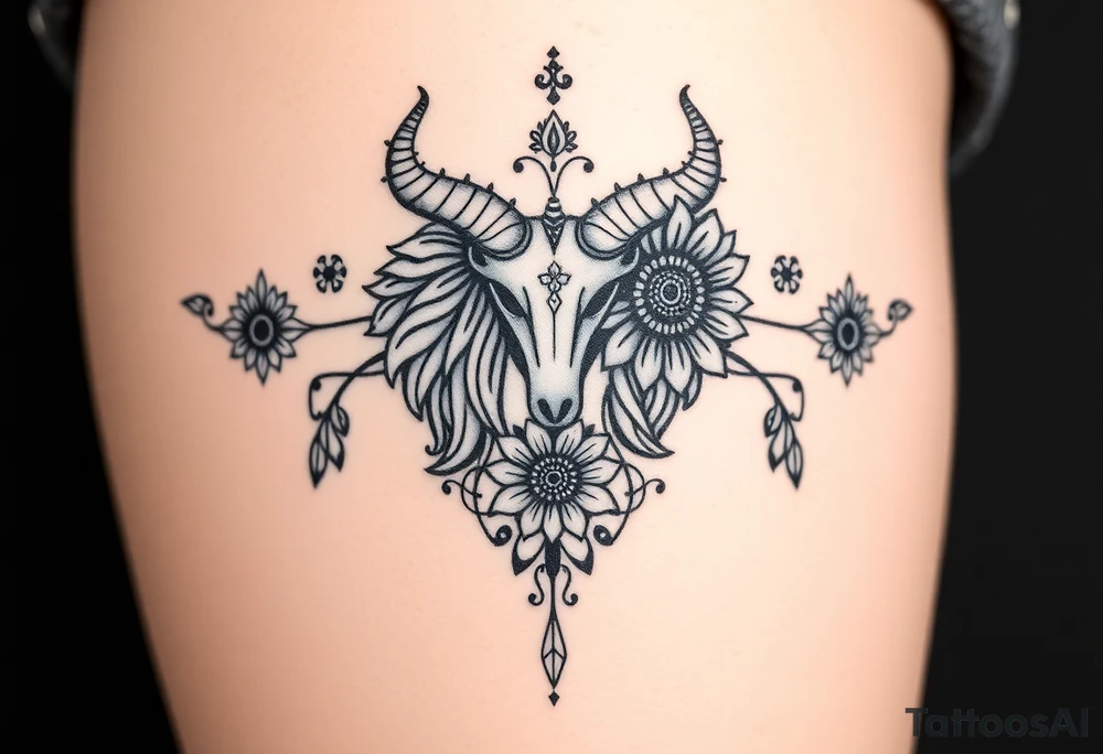 Tarot, the lovers, zodiac, Taurus ,witchy, Norse ,viking,Lillie's, roses, sunflowers tattoo idea