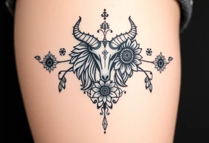 Tarot, the lovers, zodiac, Taurus ,witchy, Norse ,viking,Lillie's, roses, sunflowers tattoo idea