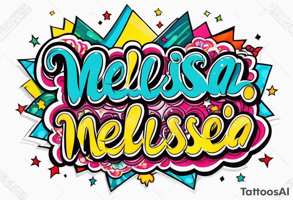 Name melissa tattoo idea