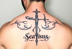 Sexy Sagittarius December 6th with the name genesis tattoo idea