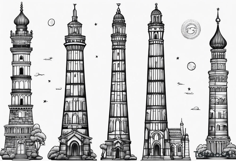 tower tattoo idea