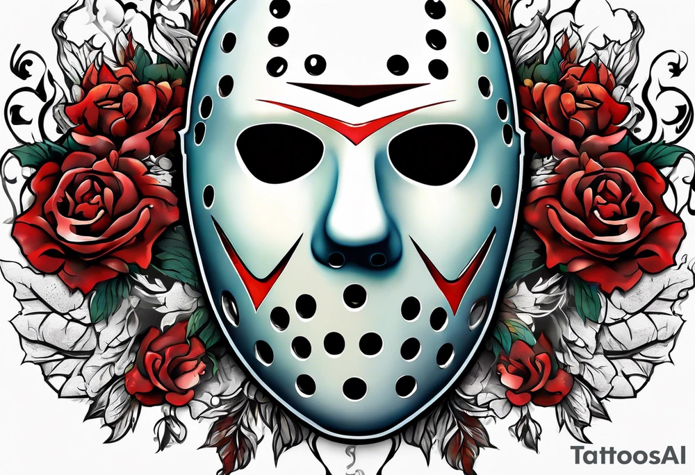 Friday the 13th mask, 13 in the mask tattoo idea