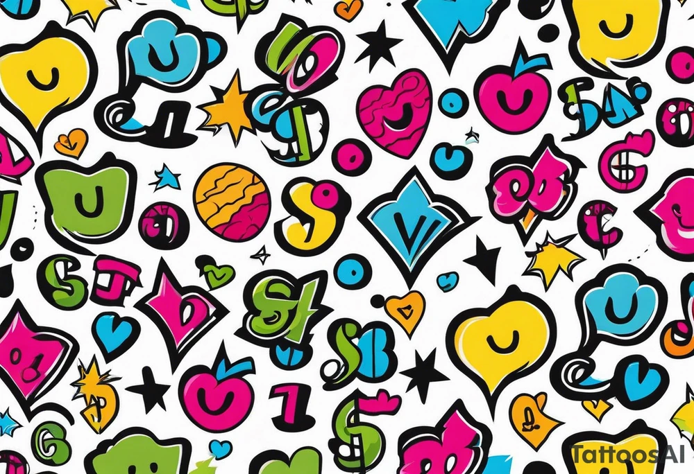 Dollar signs tattoo idea