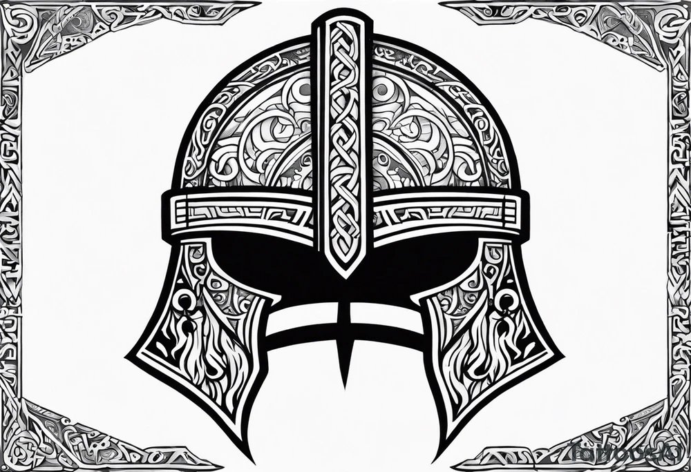 Valhalla viking helmet 
Sword tattoo idea