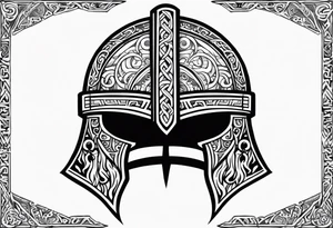 Valhalla viking helmet 
Sword tattoo idea