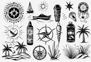 beach tattoo idea