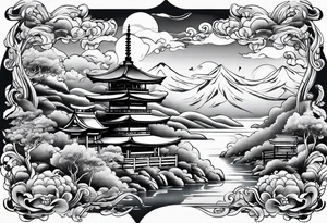 water and air in japanese sleeve tattoo tattoo idea