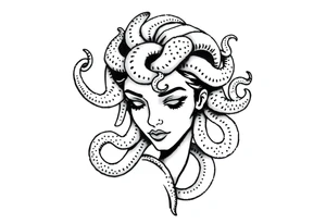 Small Medusa tattoo idea