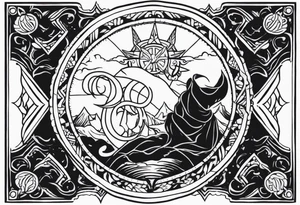 Deadly sin Greed tarot card tattoo idea