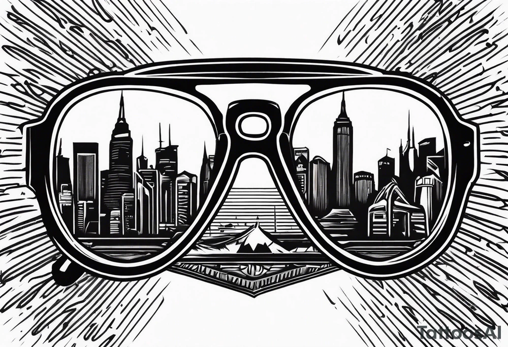 Officer Sunglasses tattoo idea