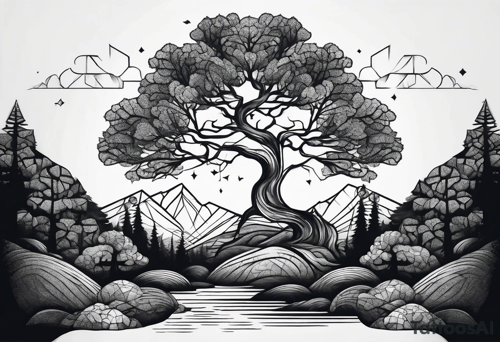 Small tree tattoo idea