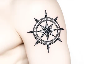 compass tattoo idea