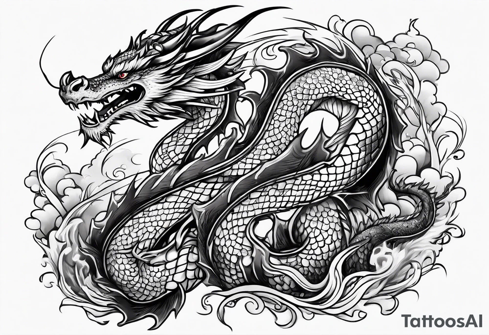 dragon tattoo idea