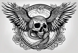 Serpent and the wings of night tattoo idea