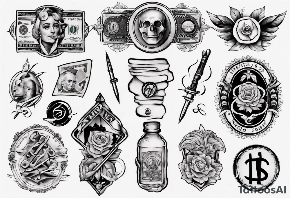 Money tattoo idea