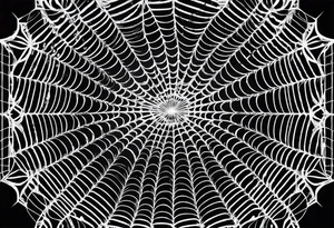 Symetrical spider web tattoo idea