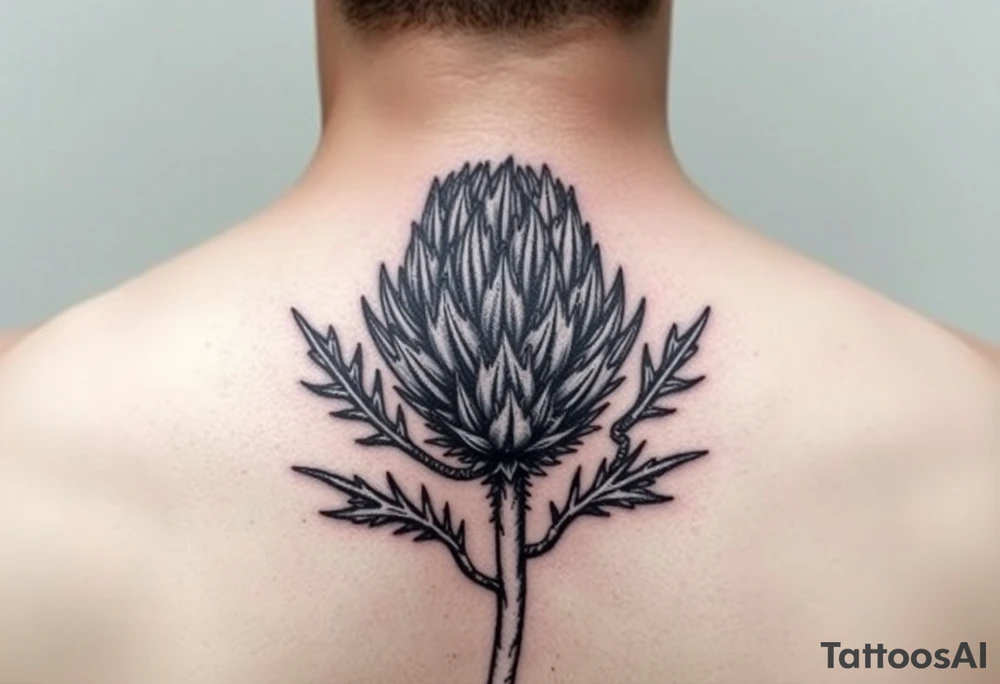 Scottish thistle tattoo idea