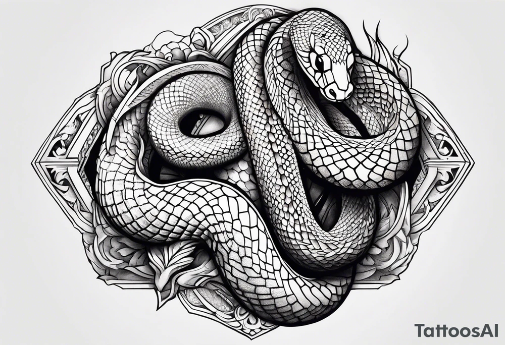 I want a snake tattoo for my ribs tattoo idea