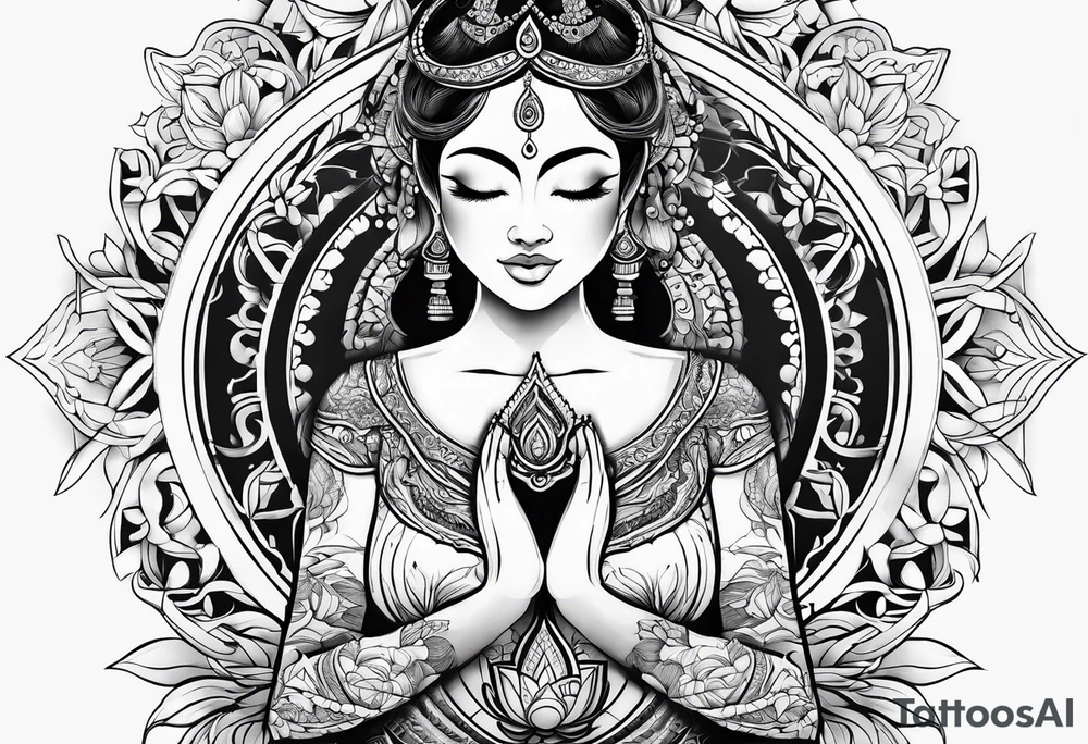 yoga tattoo idea