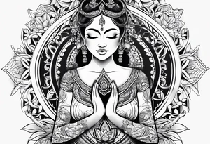 yoga tattoo idea