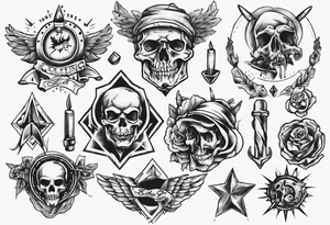 Old school sketch tattoo idea