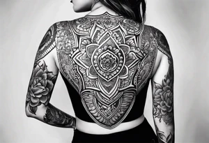 underbust hena tattoo idea