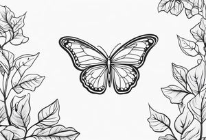 Butterfly, Ivy tattoo idea