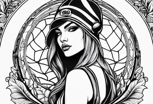 basketball virgo woman tattoo idea