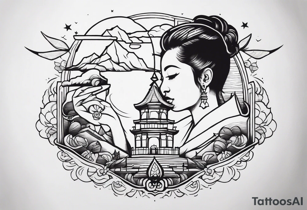 Long forearm wisdom tattoo idea