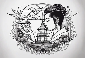 Long forearm wisdom tattoo idea