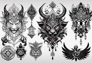 Извивающийся величественный дракон на запястье tattoo idea