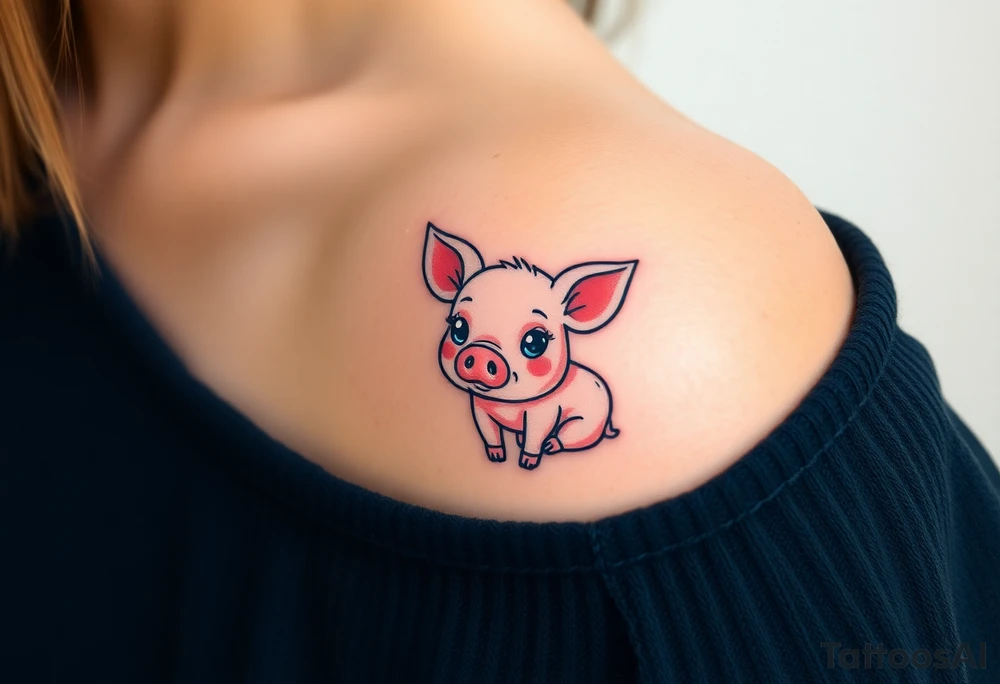 piglet tattoo tattoo idea