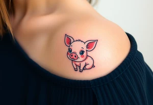 piglet tattoo tattoo idea
