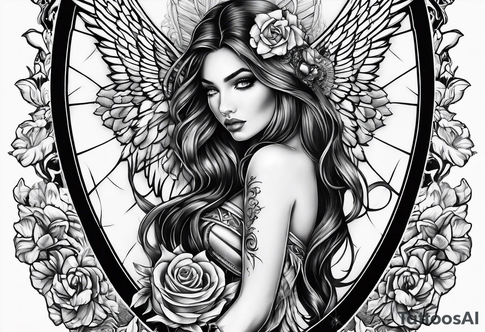 fallen angel tattoo idea